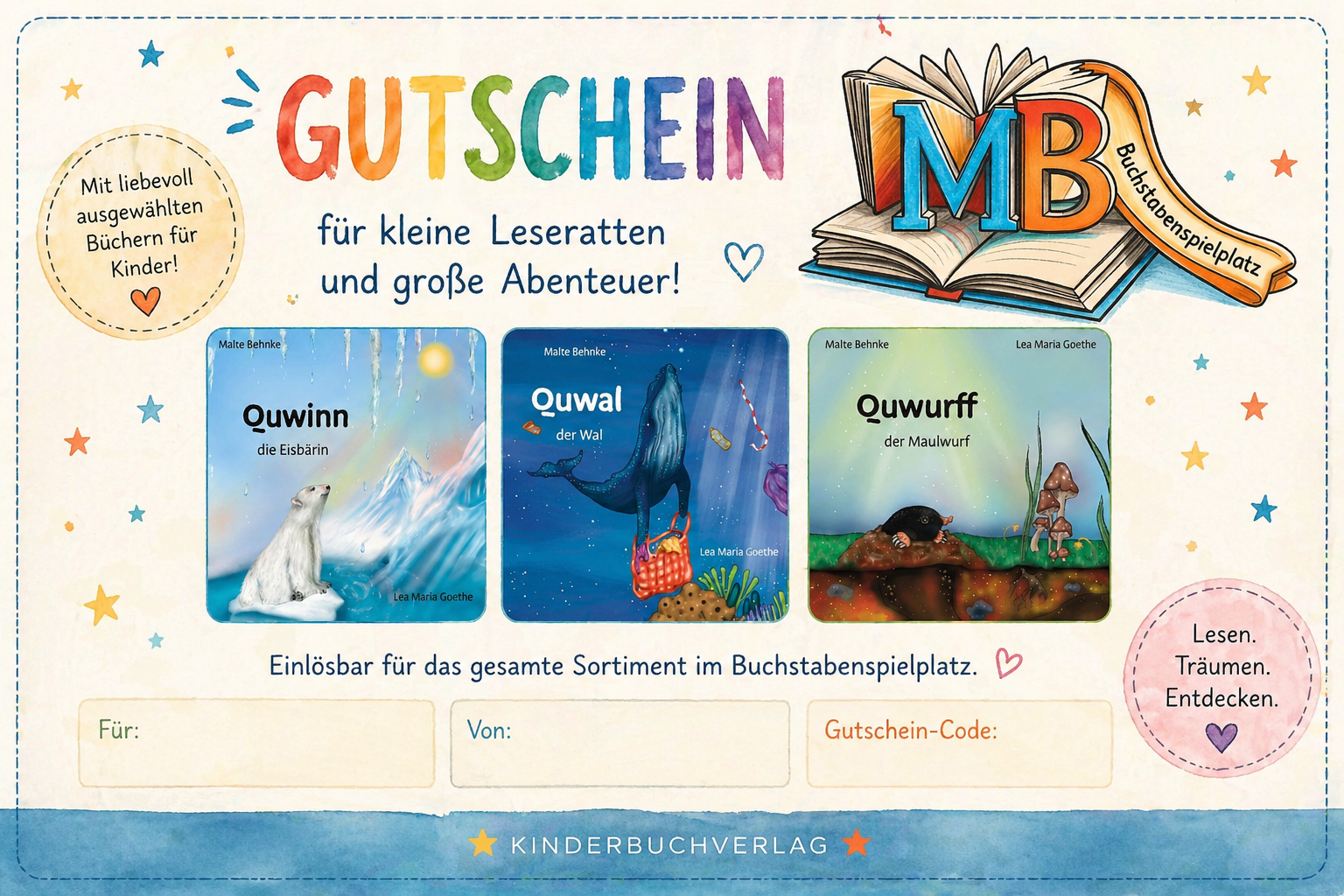 MB Buchstabenspielpatz- Gutschein