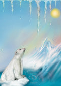 Poster Quwinn die Eisbärin (A4)